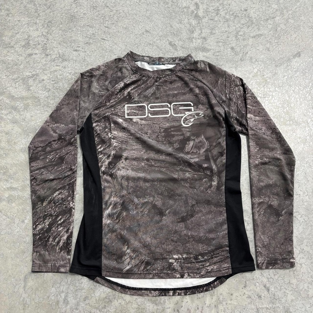 DSG Camo Fishing Shirt Long Sleeve Realtree Cut Tag Small